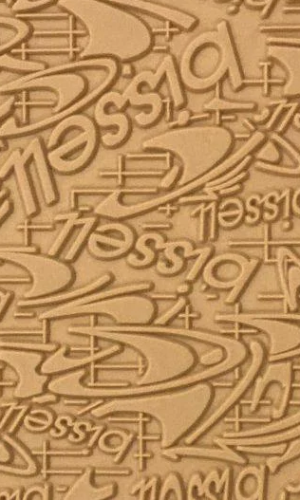 Резина набоечная BISSELL , цв. бежевый (Полоска) 9.5x38x6.2mm