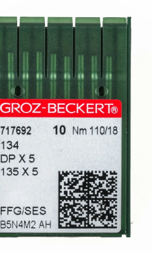 Иголка к швейной машинке “Версаль”(1шт), GROZ-BECKERT,134 DP*5 №110/18