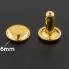 Заклепки медные 6мм цв.золото(10 шт)
