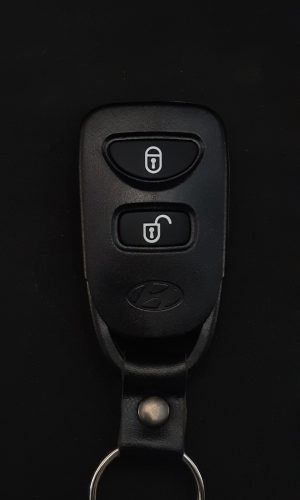 Hyundai корпус на 2 кнопки + 1 красная (батарейка на корпусе)