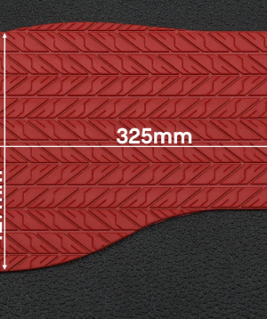 След подошвы обуви Favor, темно-красный