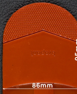 Набойка резиновая мужская BRAPANT, т. 7.0 мм, р. средний, цв. красный