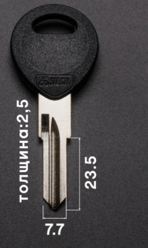 ZD24RDP (металл) Silca заготовка автомобильного ключа