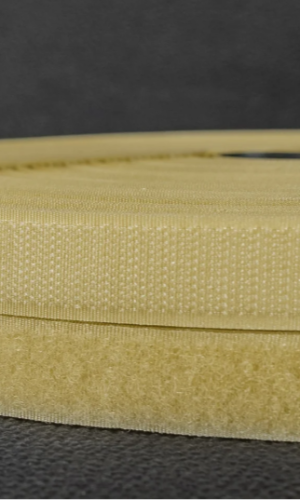 Застежка липучка 20мм бежевая, 100% нейлон, для обуви, рюкзаков, сумок, одежды 50см