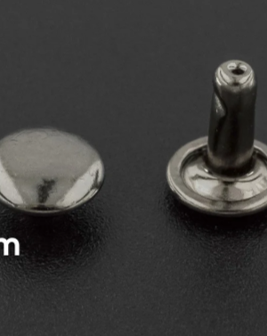 Заклепки медные 6мм цв.темный никель(10 шт)