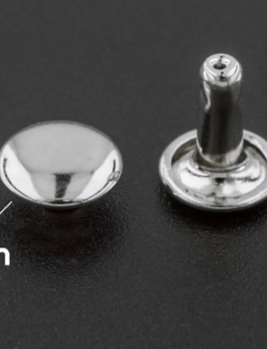 Заклепки медные 7мм цв. никель(10 шт)