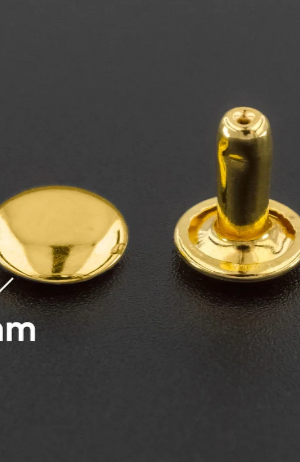 Заклепки медные 8мм цв.золото(10 шт)