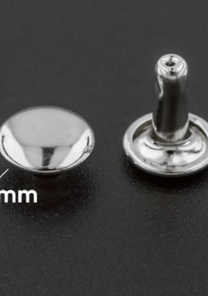 Заклепки медные 8мм цв.никель(9 шт)