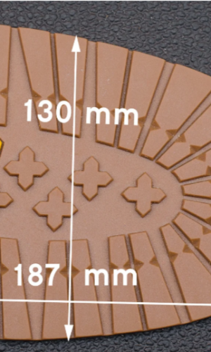 Подметка резиновая BISSELL, art.RB 518S, цв. светло-коричневый (карамель)