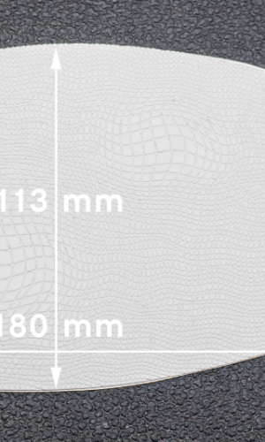 Подметка резиновая FAVOR-рептилия, т. 1.5 мм, р. средний, цв. белый (2)