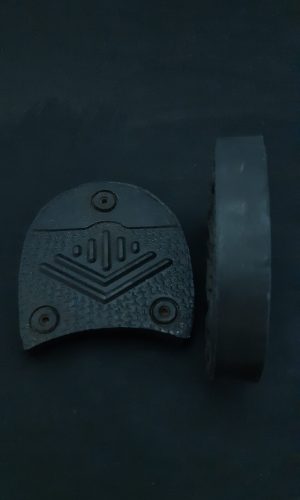 Каблуки резиновые Армейские 7,5*7,5*1,6cm цв.черный