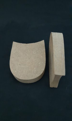 Каблуки деревянные(Пара) 8*7*1.5cm цв.светло коричневый