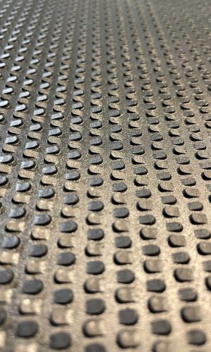 Резина набоечная HappyGum тёрка цв. Черный 12,5х50х7,5mm (1/4 листа)