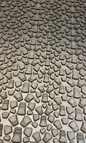 Резина Набоечная BISSEL 9.5 x 57 x 6mm  Темно коричневый (1/6 листа)