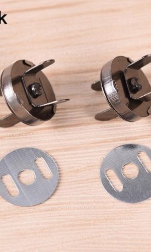 Магнитная застежка для сумок,d=18 mm темный никель