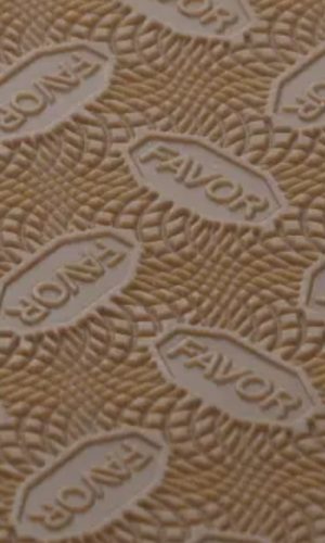 Резина набоечная FAVOR, р. 9.5см*38см*6 мм толщина, цв. ТРОПИК