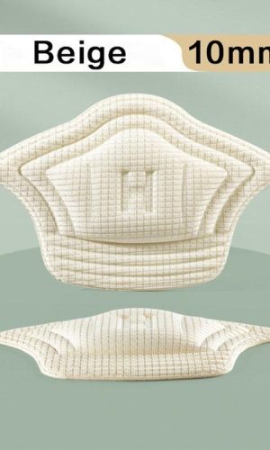 Вкладыши подушки под пятку для обуви на каблуках цвет: бежевый толщина: 10мм (для комфорта верхней части пятки)