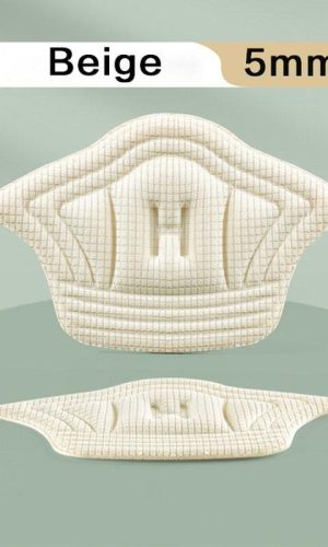 Вкладыши подушки под пятку для обуви на каблуках цвет: бежевый толщина: 5мм  (для комфорта верхней части пятки)