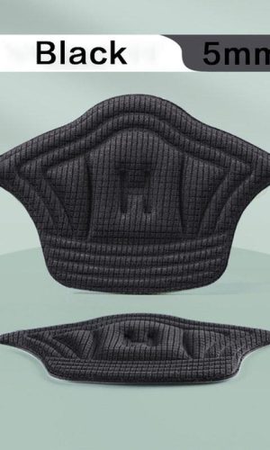 Вкладыши подушки под пятку для обуви на каблуках цвет: черный размер M  (для комфорта верхней части пятки)