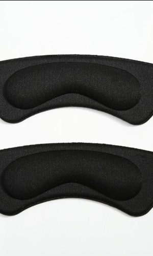 Вкладыши подушки под пятку для обуви на каблуках цвет: черный (для комфорта верхней части пятки)