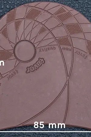 Набойка Favor размер средний, толщина 6.6мм, цвет: светло-коричневый