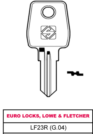 Заготовка ключа Silca LF23R