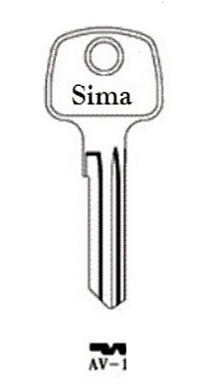 Заготовка ключа ilco ORION AVD1L