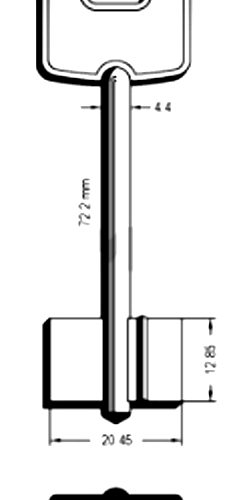 Заготовка ключа Чиза CIZ1G