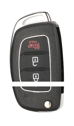 Чехол для автомобильного ключа стилизованный под Hyundai IX35 i20 с 3 кнопками и нерезаным лезвием.