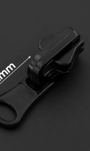 Бегунок N5 на пластиковую молнию с фиксатором цвет черная