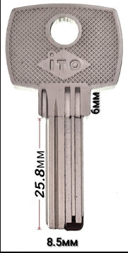 Заготовка многопозового ключа ITO