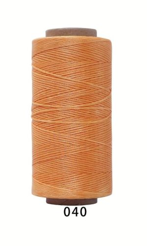 Нитка вощенная 0.8mm цвет мандарин 260м