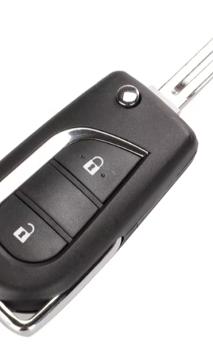 Складной корпус на 2 кнопки для Toyota Corolla, RAV4 до 2013 года, тип лезвия TOY48, батарейка CR2016.