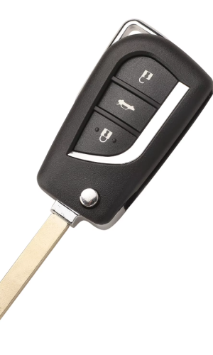 Корпус ключа с 3 кнопками для Toyota Corolla, RAV4 до 2013 года, тип лезвия VA2 (CR2016)