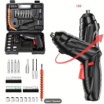 47шт Компактный беспроводной электрический набор отверток, 90° вращающаяся и складная ручная дрель, USB перезаряжаемая литиевая батарея, очень подходит для домашнего ремонта