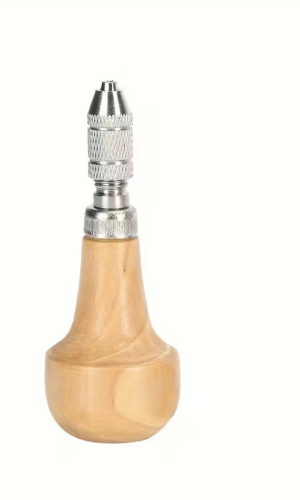 Деревянная ручка с цангой для прошивки