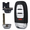 Сменный корпус автомобильного ключа на 3/4 кнопки для Audi A4l A3 A4 A5 A6 A8 Quattro Q5 Q7 A6 A8