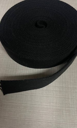 Тканевый ремень для сумок 50см длина, 3см ширина цвет черный