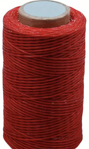 Нитка вощенная Толщина: 0.8мм Длина: 260м Цвет:Красный